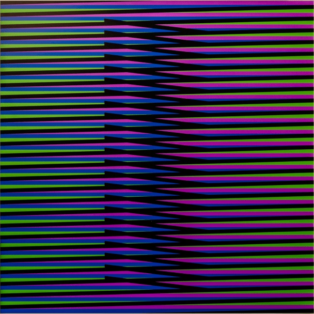 “Inducción cromática, Nora 1” — Carlos Cruz-Diez