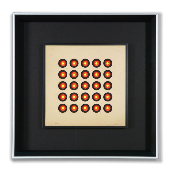 “Oculari 5×5 rosso giallo” — Ennio Chiggio